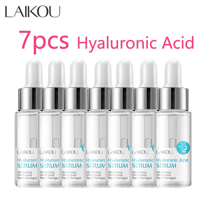 🌟 LAIKOU Sérum Visage 7 Flacons – 24K Or, Escargot, Sakura, Acide Hyaluronique, Vitamine C & Niacinamide
