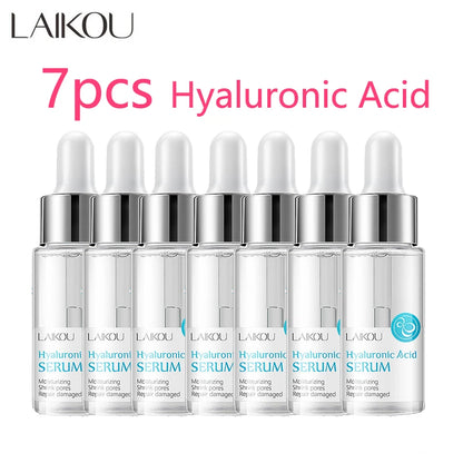 🌟 LAIKOU Sérum Visage 7 Flacons – 24K Or, Escargot, Sakura, Acide Hyaluronique, Vitamine C & Niacinamide