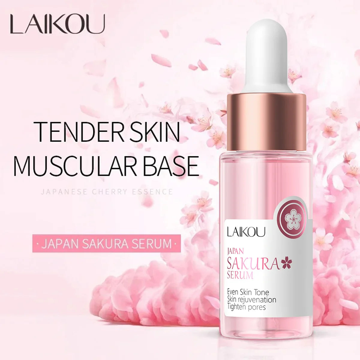🌸 LAIKOU Sakura Brightening Face Essence – 17ml