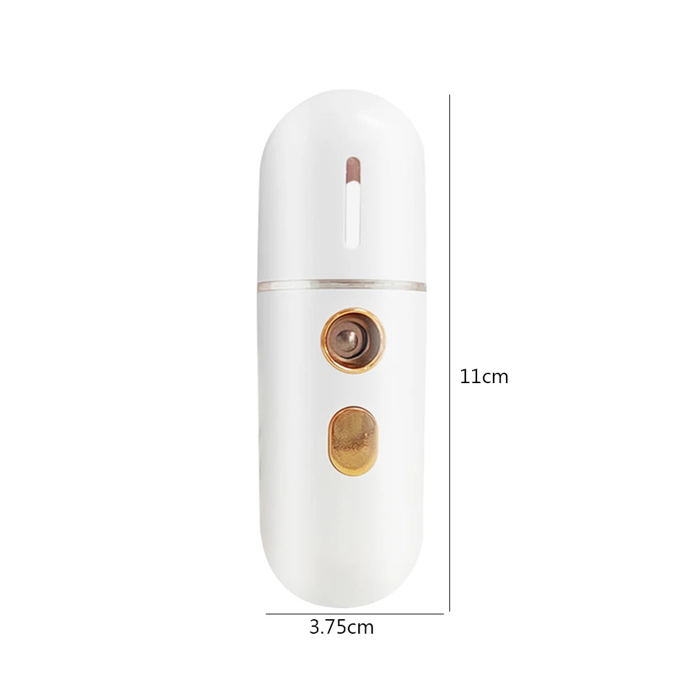 USB Rechargeable Face Moisturizer Sprayer – Handheld & Portable Skin Humidifier