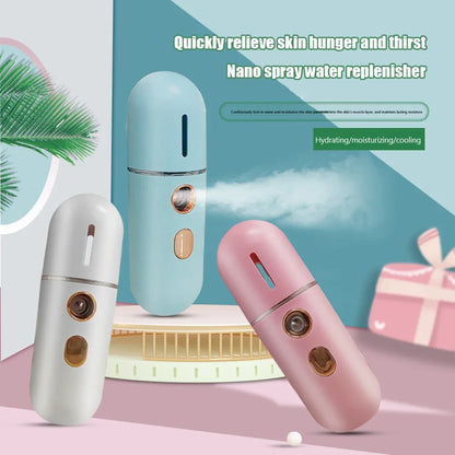 USB Rechargeable Face Moisturizer Sprayer – Handheld & Portable Skin Humidifier