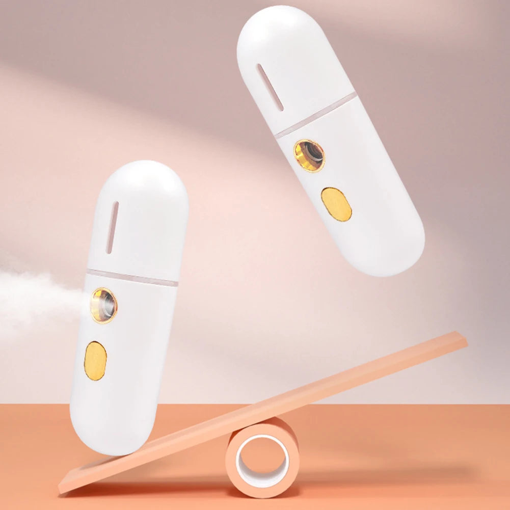 USB Rechargeable Face Moisturizer Sprayer – Handheld & Portable Skin Humidifier